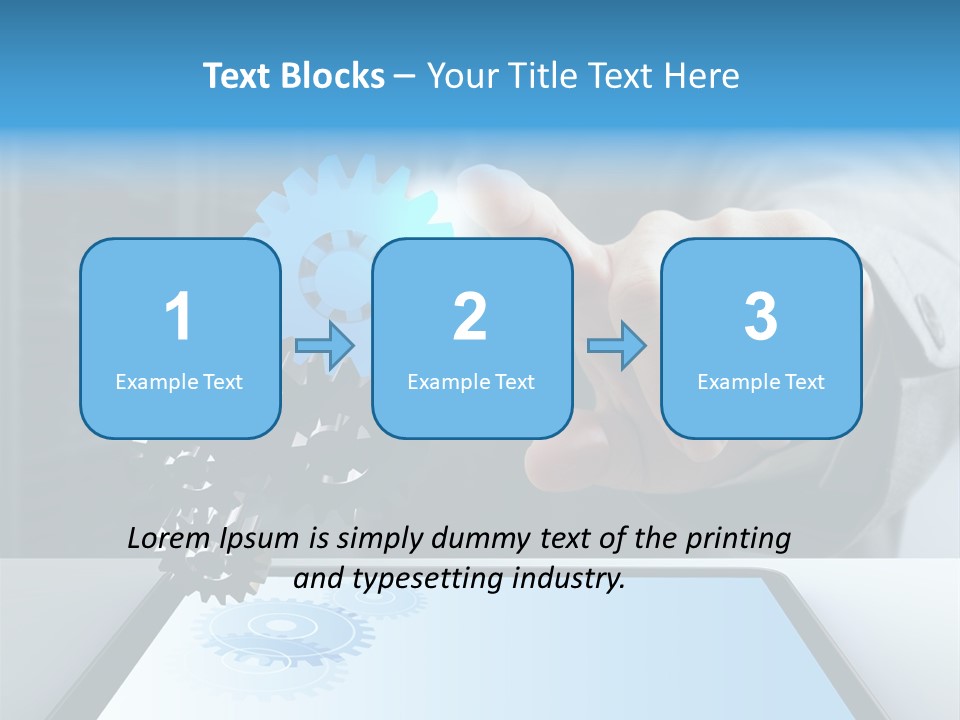 Science Hand Engineering PowerPoint Template