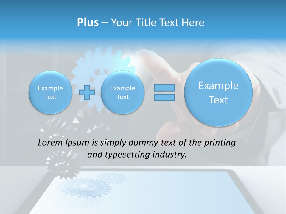 Science Hand Engineering PowerPoint Template