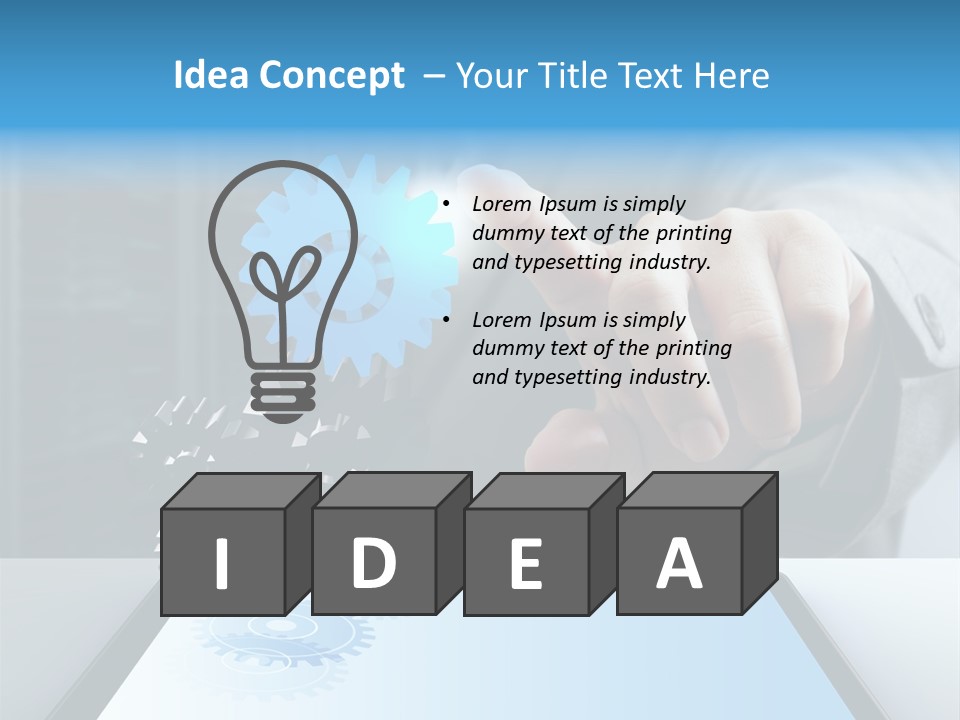 Science Hand Engineering PowerPoint Template