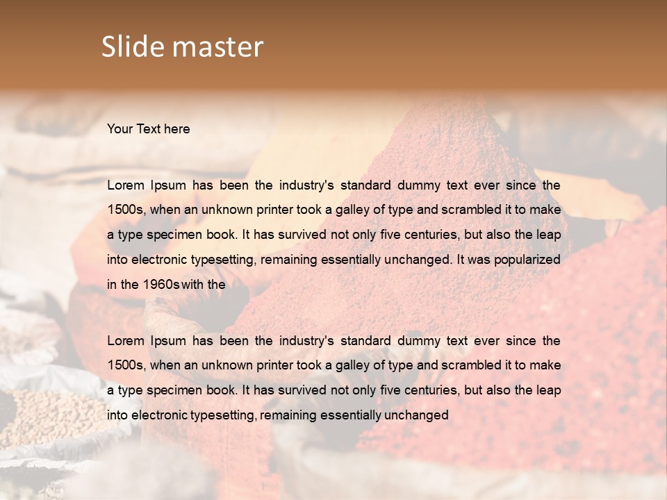 Moroccan African Cuisine PowerPoint Template