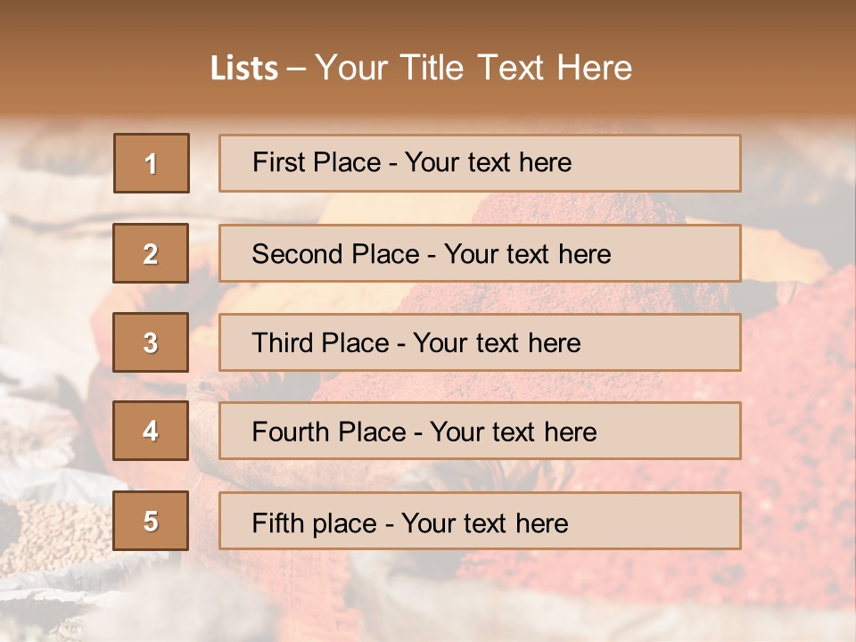 Moroccan African Cuisine PowerPoint Template