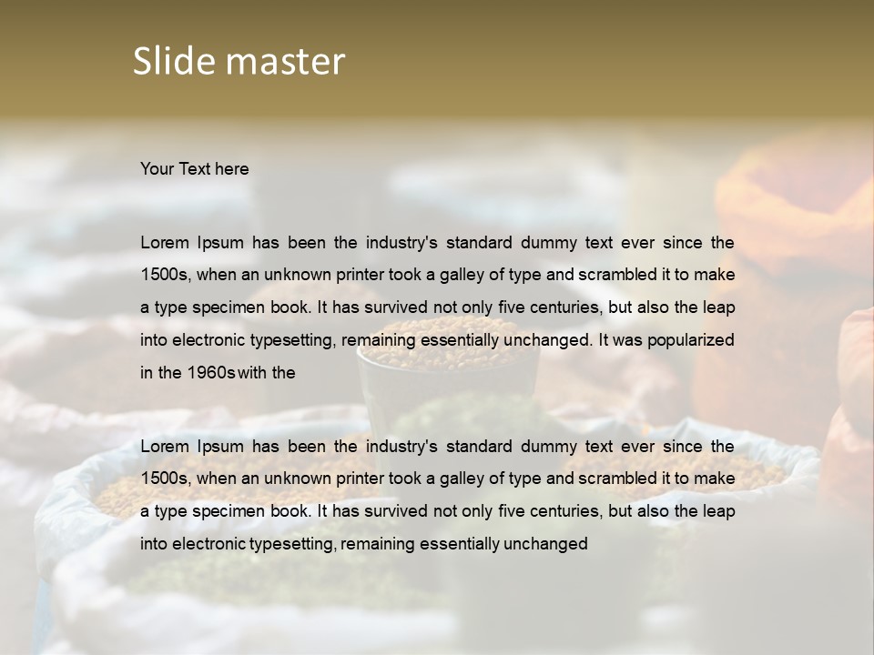 Africa Bazaar Cook PowerPoint Template