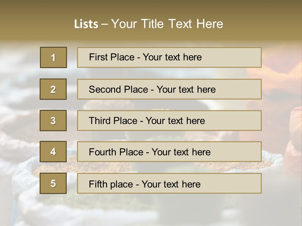 Africa Bazaar Cook PowerPoint Template