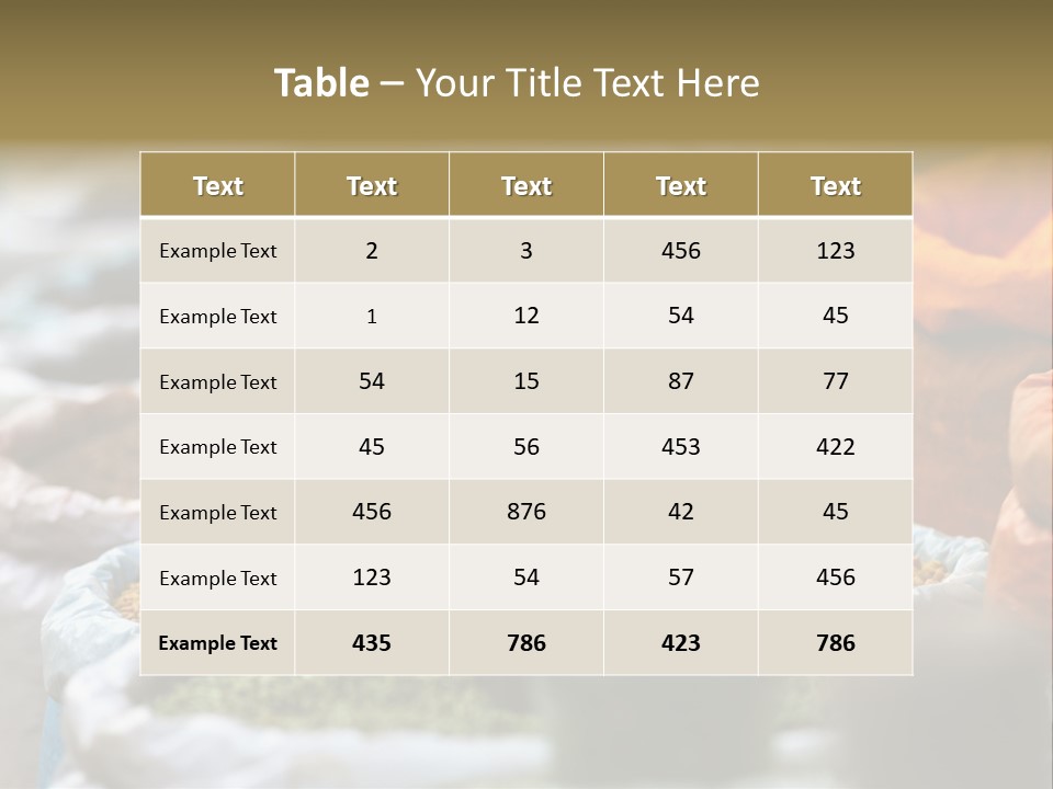 Africa Bazaar Cook PowerPoint Template