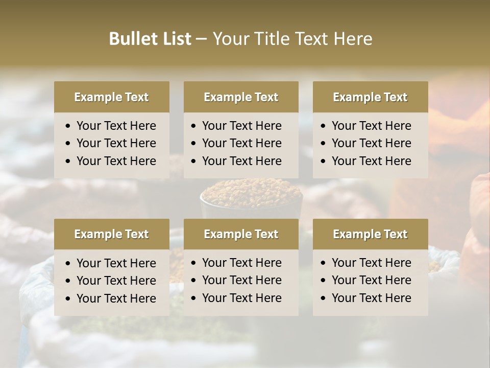 Africa Bazaar Cook PowerPoint Template