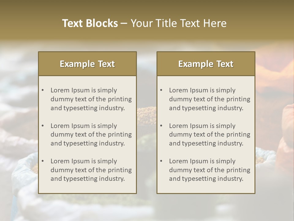 Africa Bazaar Cook PowerPoint Template