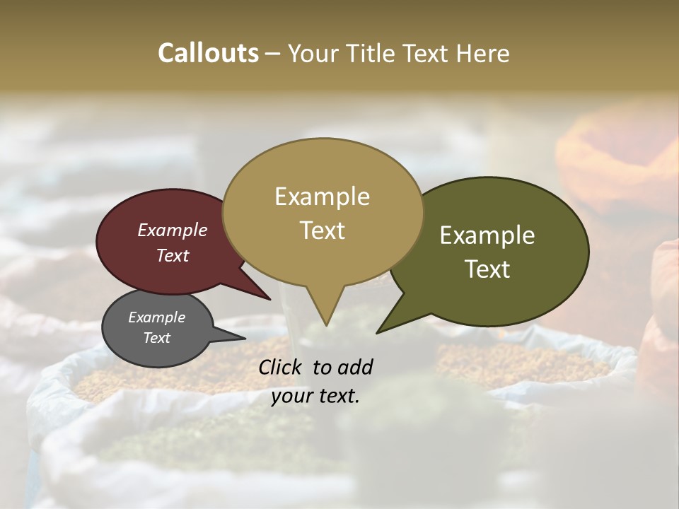 Africa Bazaar Cook PowerPoint Template