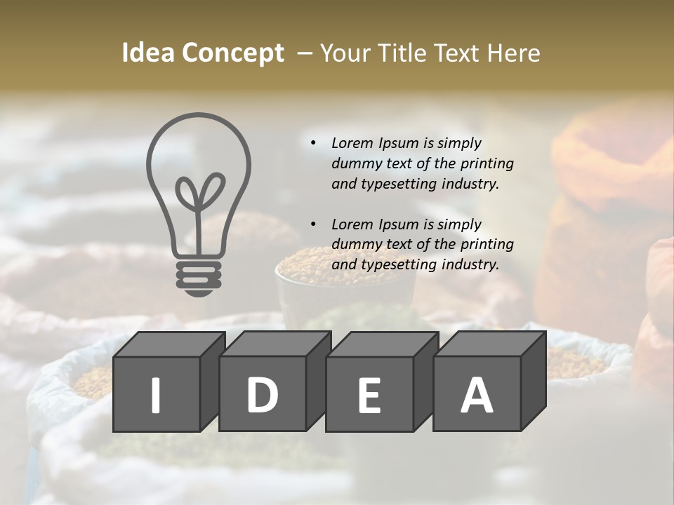 Africa Bazaar Cook PowerPoint Template