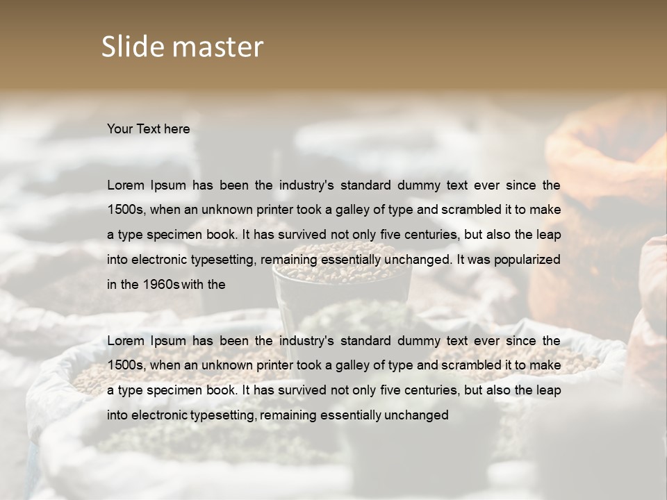 Exotic Food Orange Moroccan PowerPoint Template