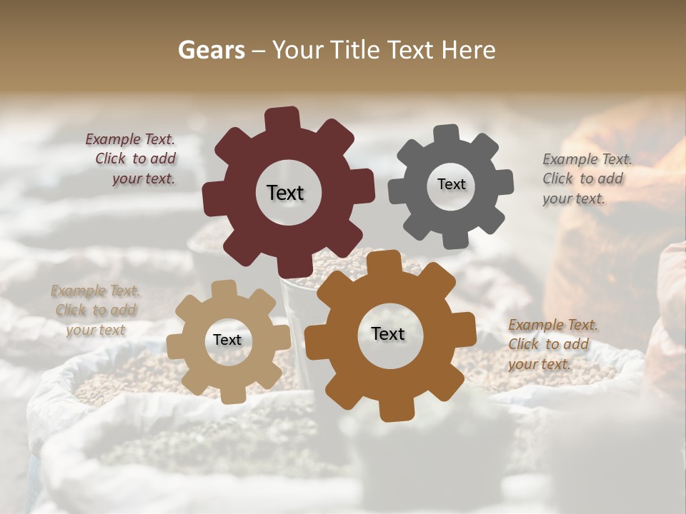 Exotic Food Orange Moroccan PowerPoint Template