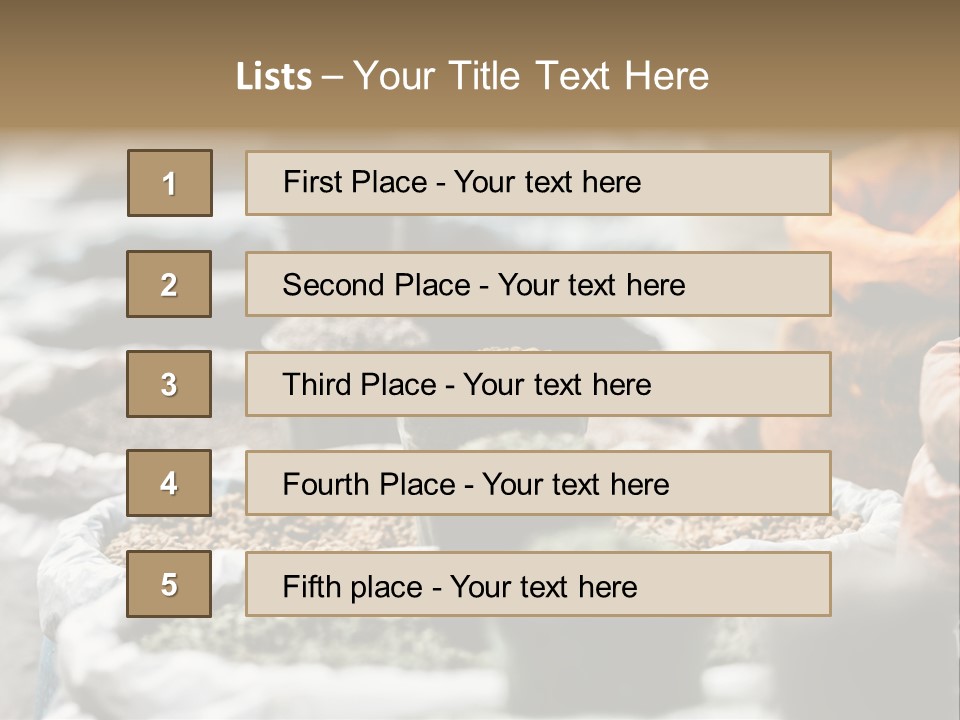 Exotic Food Orange Moroccan PowerPoint Template