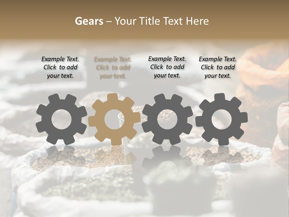 Exotic Food Orange Moroccan PowerPoint Template