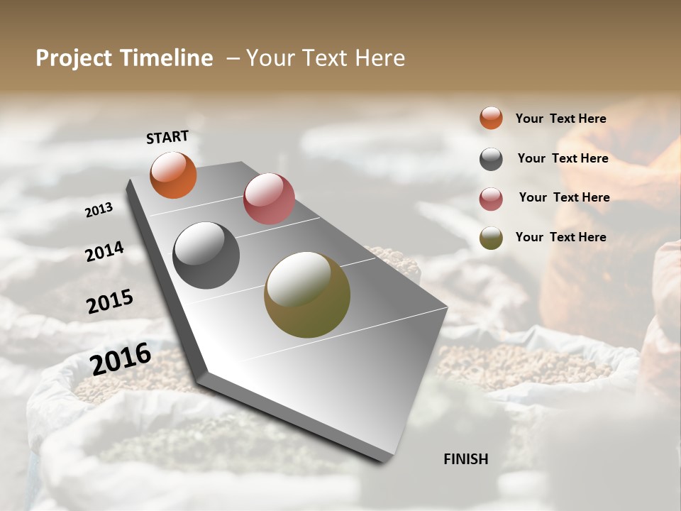 Exotic Food Orange Moroccan PowerPoint Template