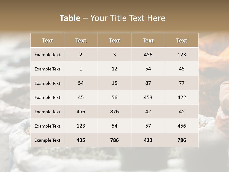 Exotic Food Orange Moroccan PowerPoint Template