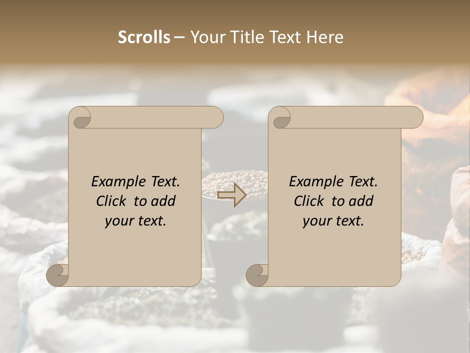 Exotic Food Orange Moroccan PowerPoint Template