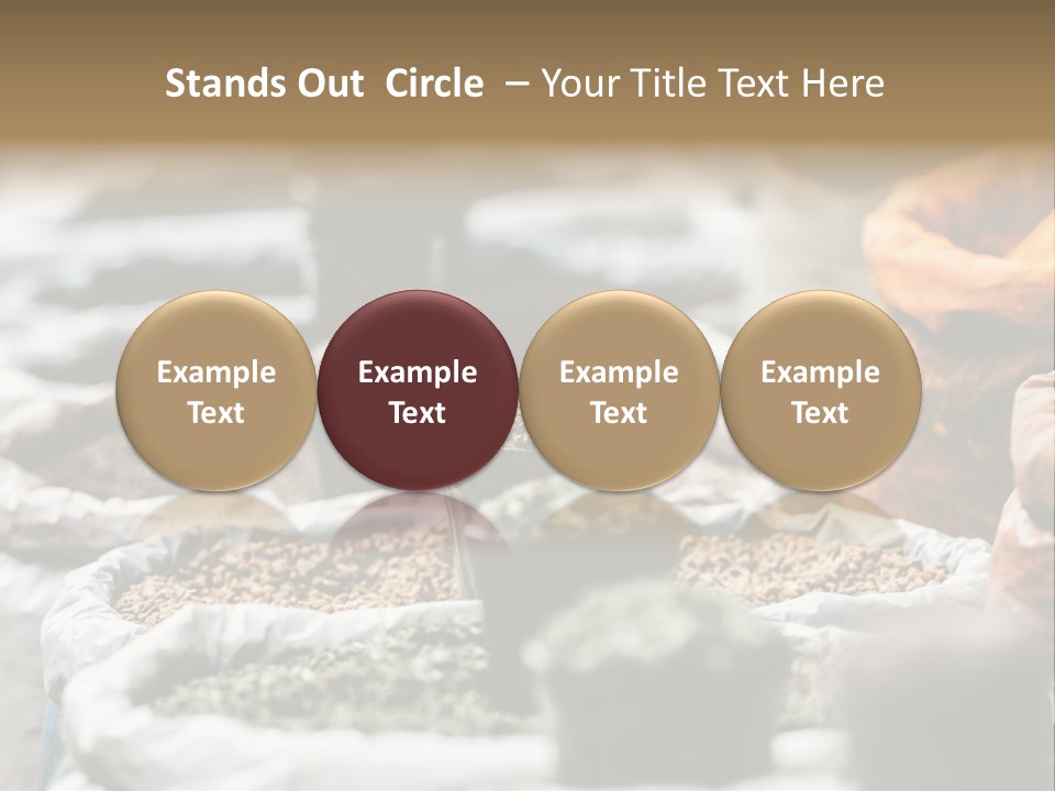 Exotic Food Orange Moroccan PowerPoint Template