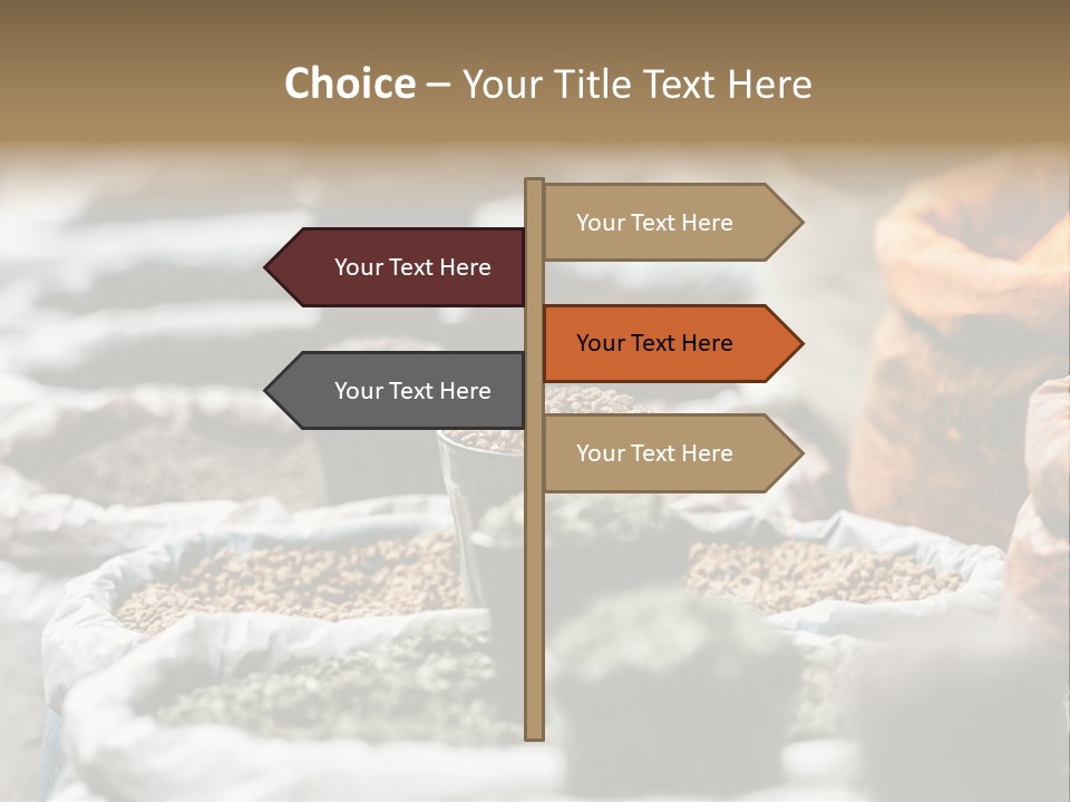 Exotic Food Orange Moroccan PowerPoint Template