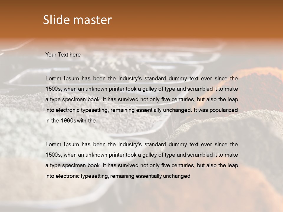 Oriental Blured Moroccan PowerPoint Template