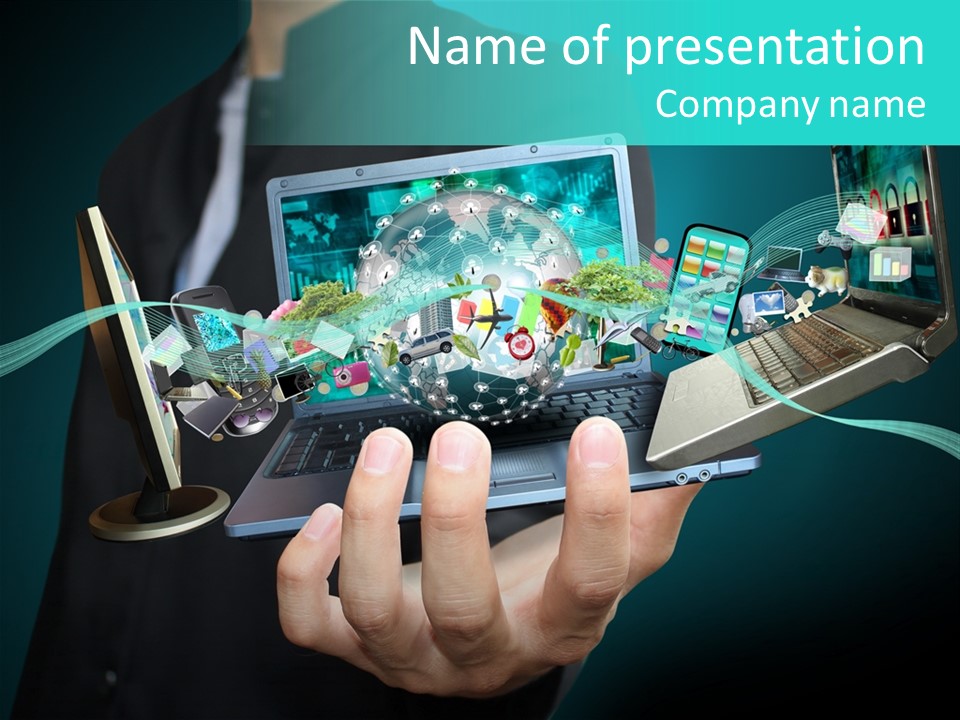 Computer Mobile Technology PowerPoint Template