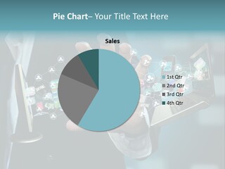 Charts Communications Touchscreen PowerPoint Template