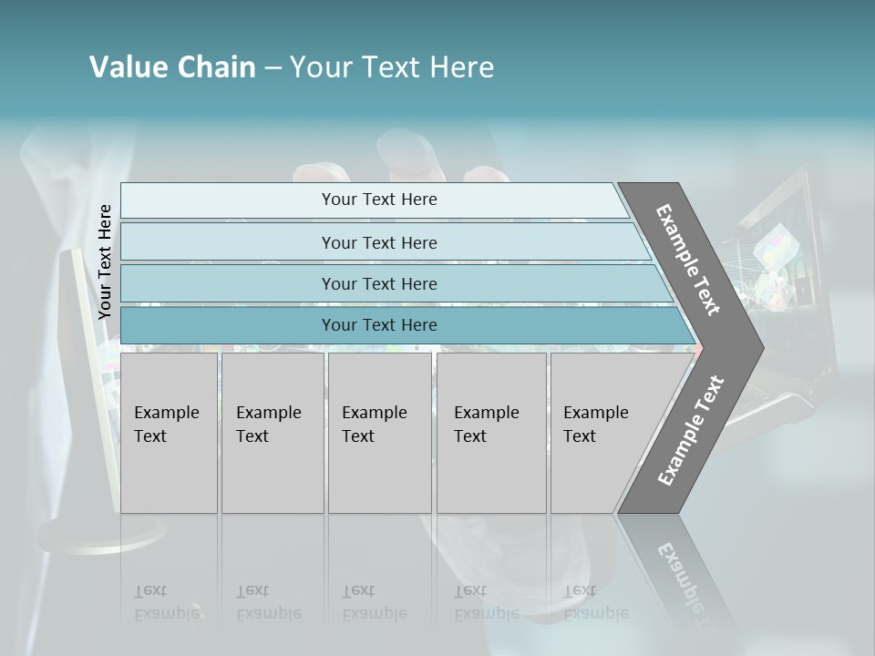 Charts Communications Touchscreen PowerPoint Template
