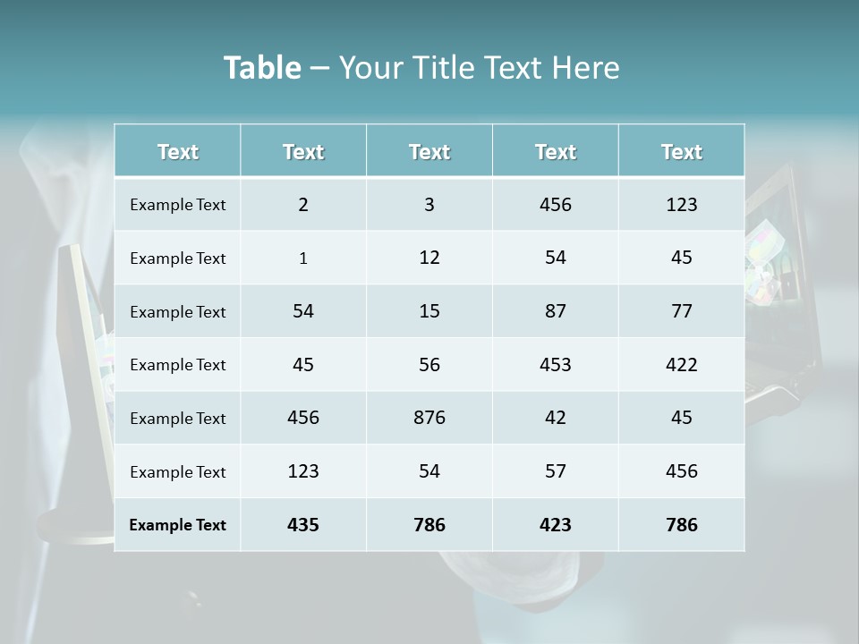 Charts Communications Touchscreen PowerPoint Template