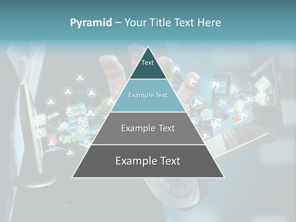 Charts Communications Touchscreen PowerPoint Template