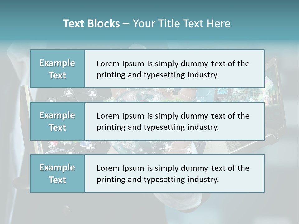 Charts Communications Touchscreen PowerPoint Template