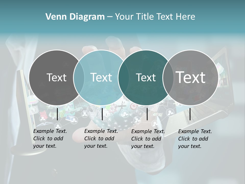 Charts Communications Touchscreen PowerPoint Template