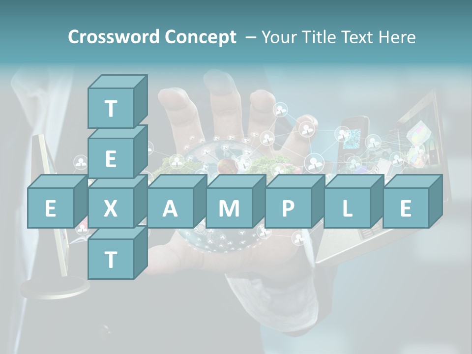 Charts Communications Touchscreen PowerPoint Template