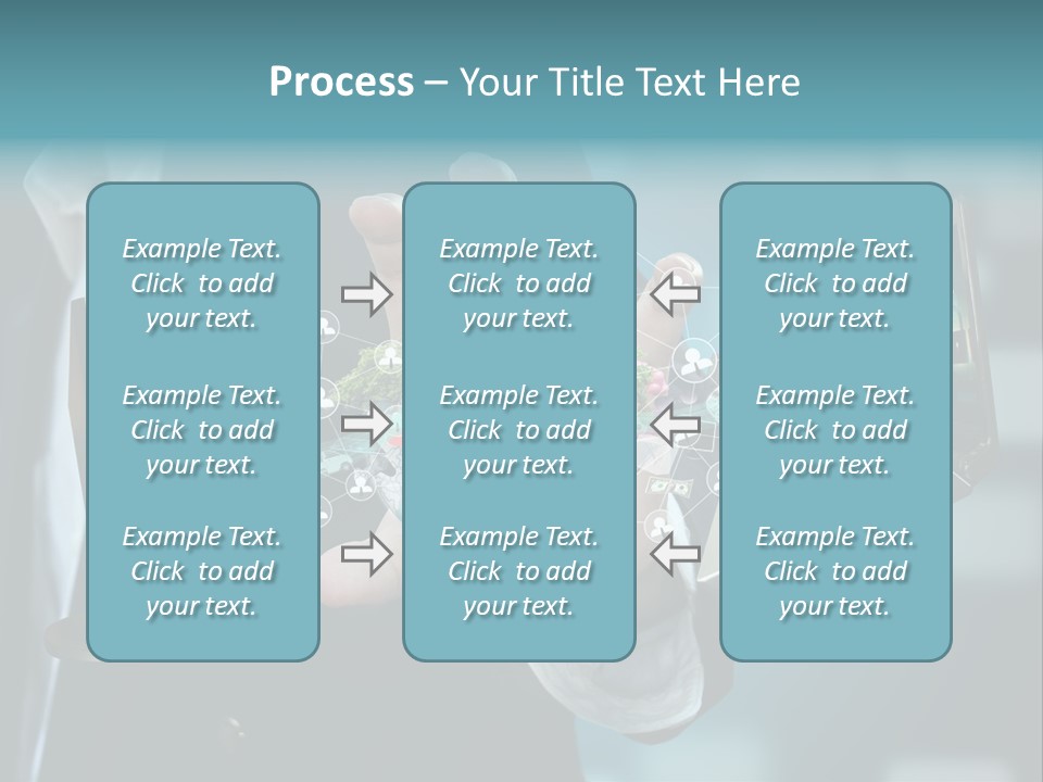Charts Communications Touchscreen PowerPoint Template
