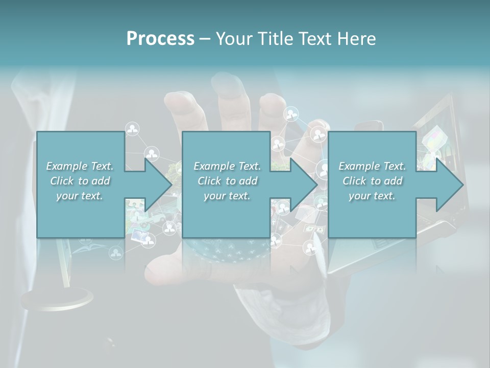 Charts Communications Touchscreen PowerPoint Template