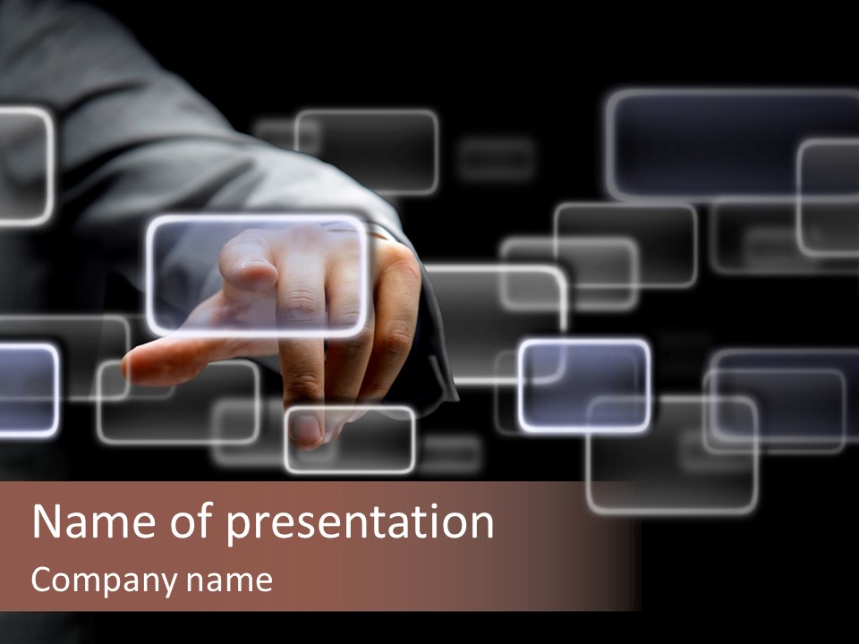 Communications Virtual Business PowerPoint Template