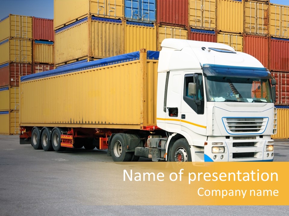 Industrial Shipping Cargo PowerPoint Template