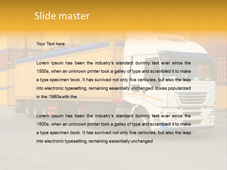 Industrial Shipping Cargo PowerPoint Template