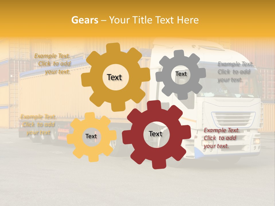 Industrial Shipping Cargo PowerPoint Template