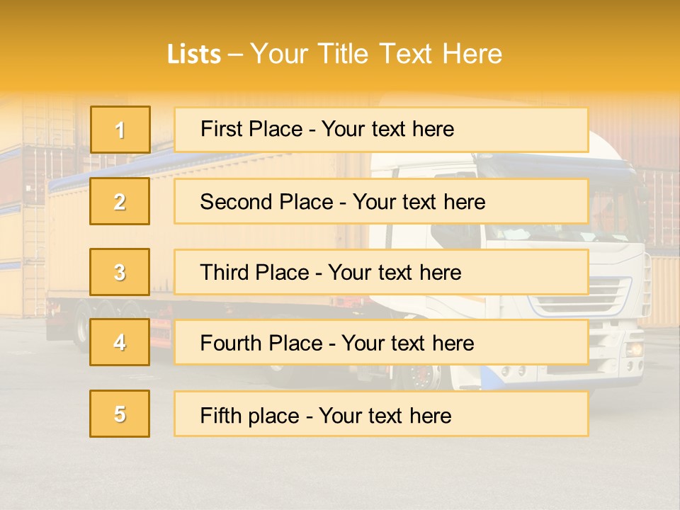 Industrial Shipping Cargo PowerPoint Template