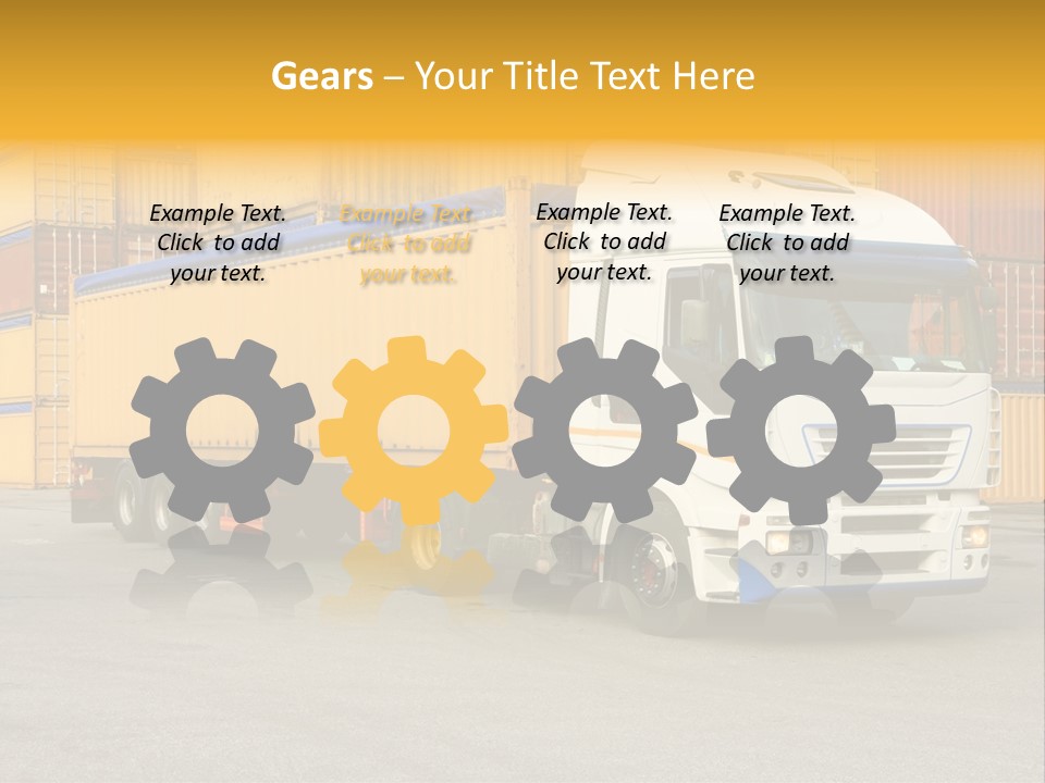 Industrial Shipping Cargo PowerPoint Template