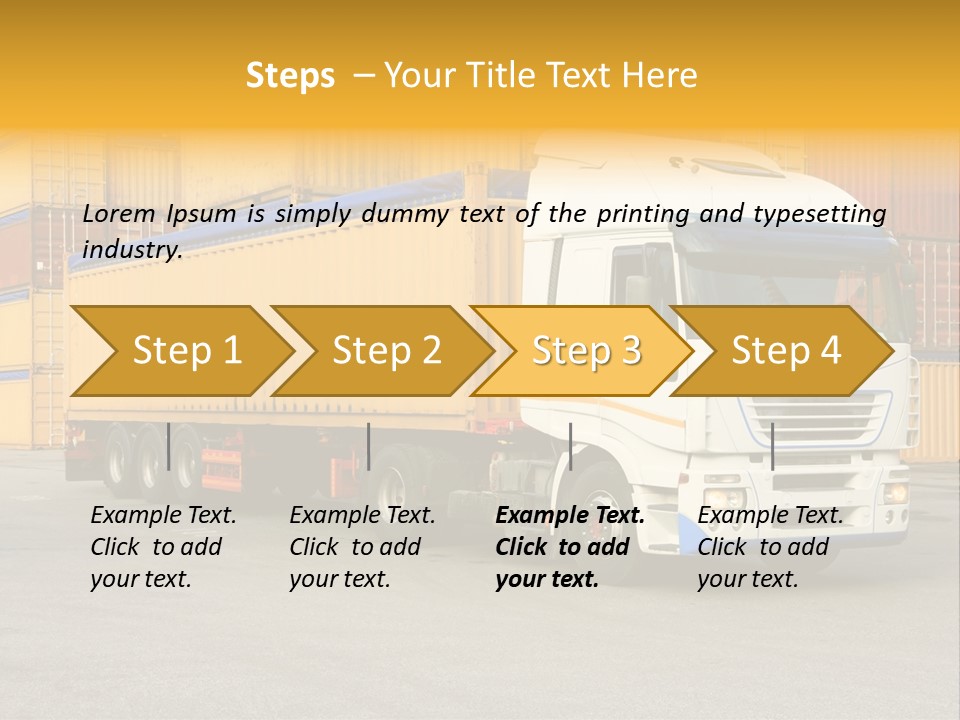 Industrial Shipping Cargo PowerPoint Template