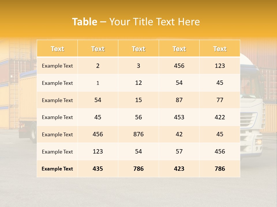 Industrial Shipping Cargo PowerPoint Template