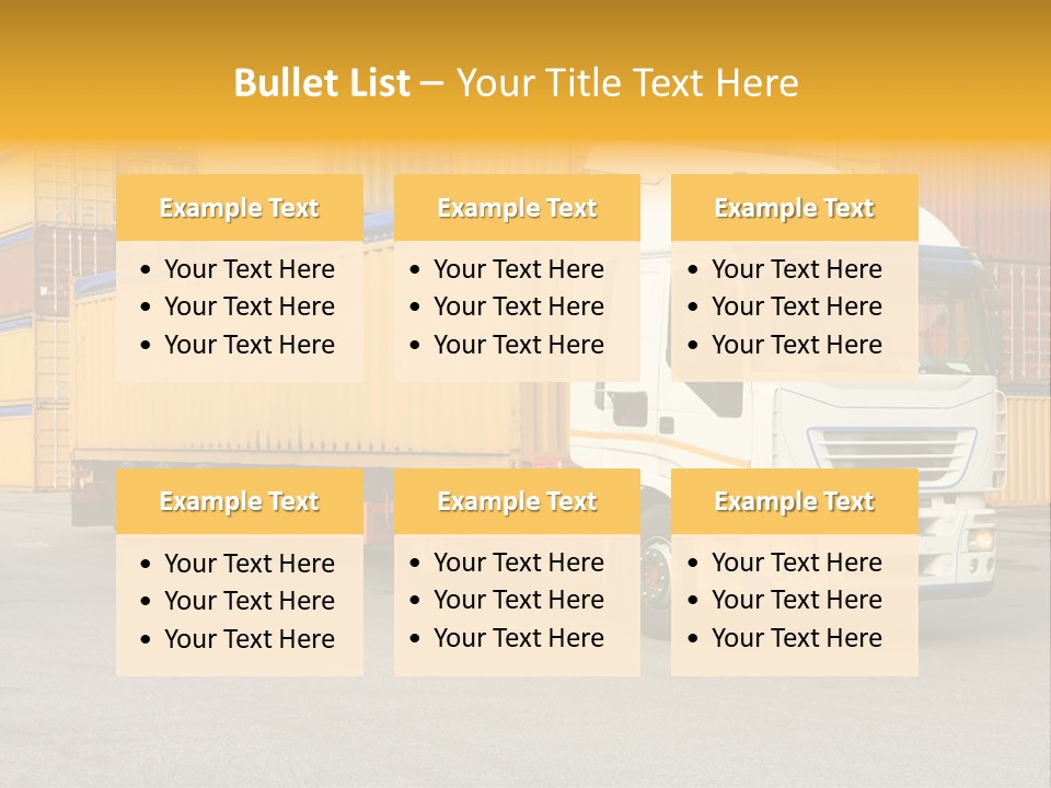 Industrial Shipping Cargo PowerPoint Template
