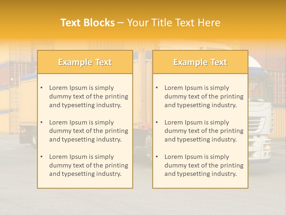 Industrial Shipping Cargo PowerPoint Template
