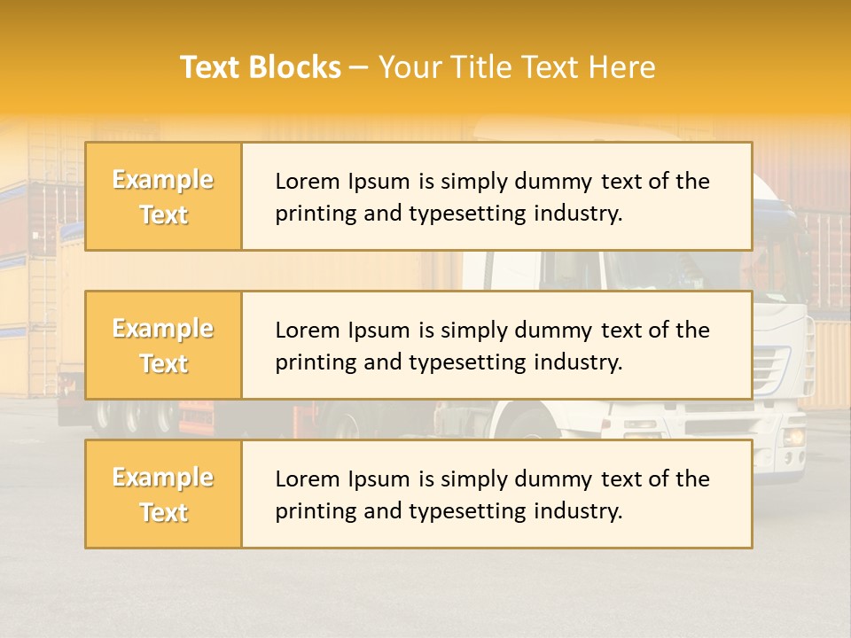 Industrial Shipping Cargo PowerPoint Template