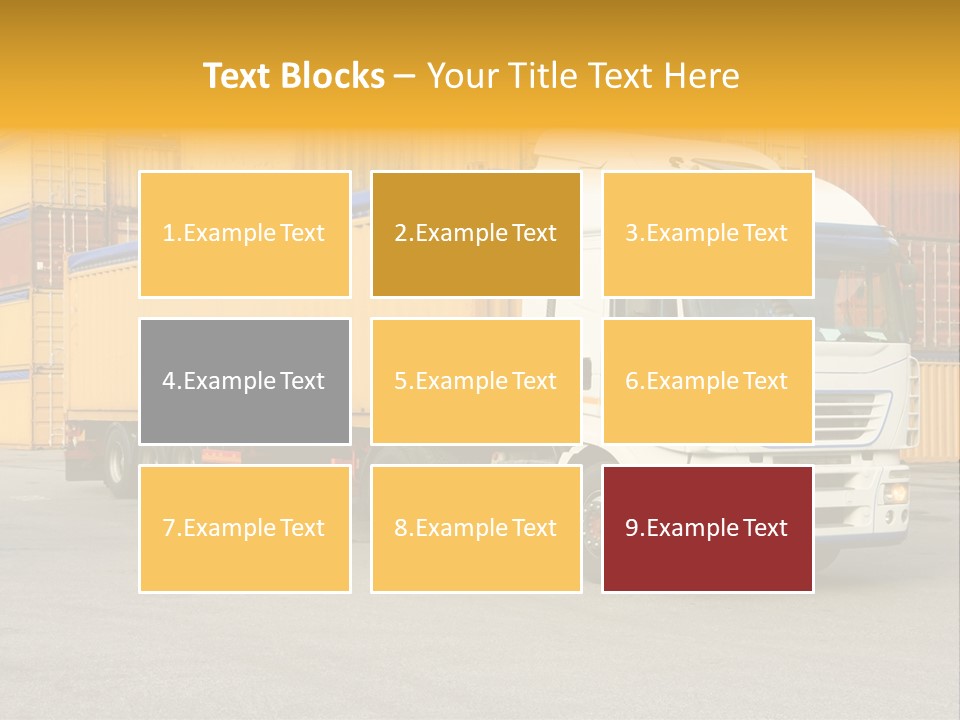Industrial Shipping Cargo PowerPoint Template