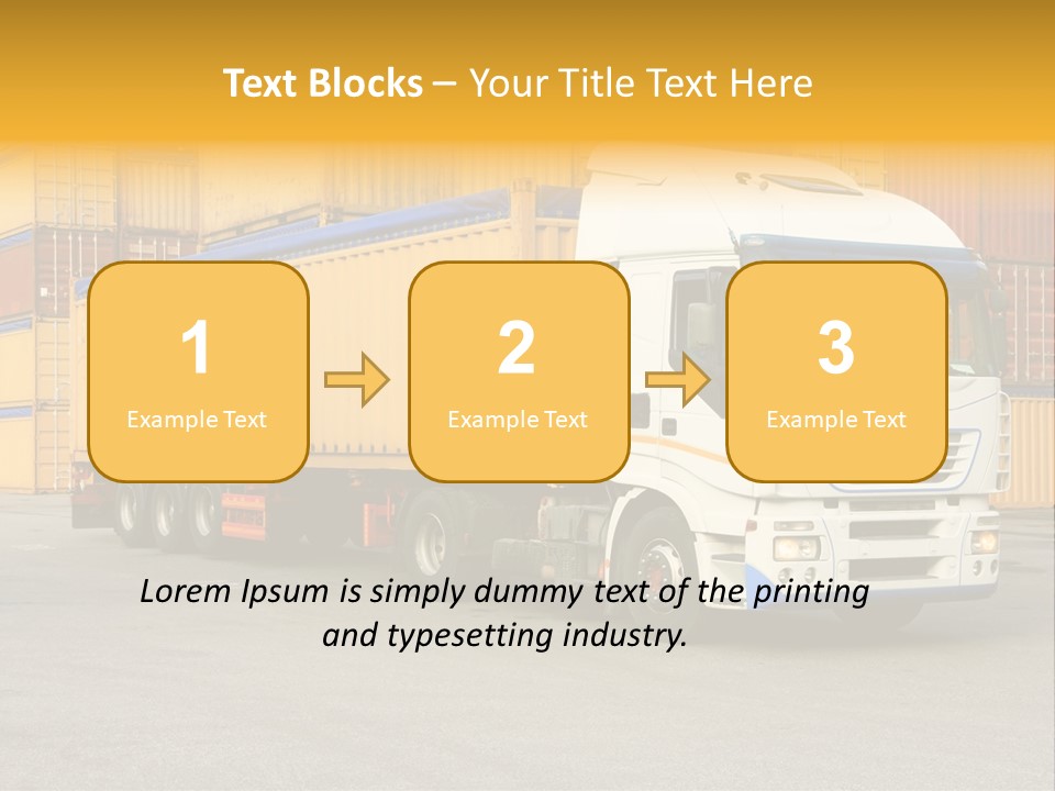 Industrial Shipping Cargo PowerPoint Template