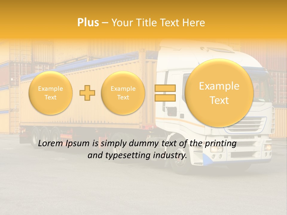 Industrial Shipping Cargo PowerPoint Template