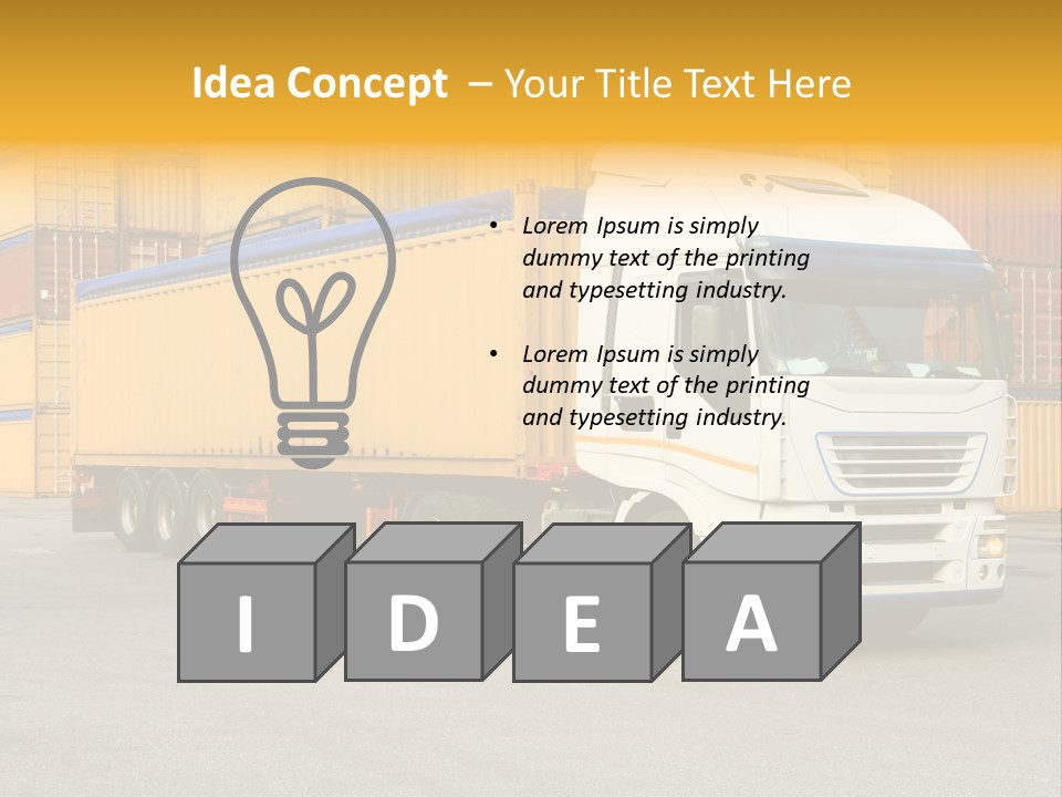 Industrial Shipping Cargo PowerPoint Template
