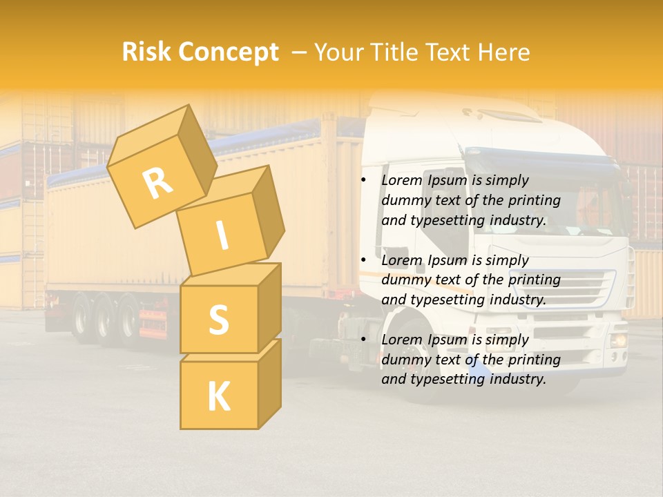 Industrial Shipping Cargo PowerPoint Template