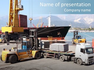 Shipment Import Business PowerPoint Template