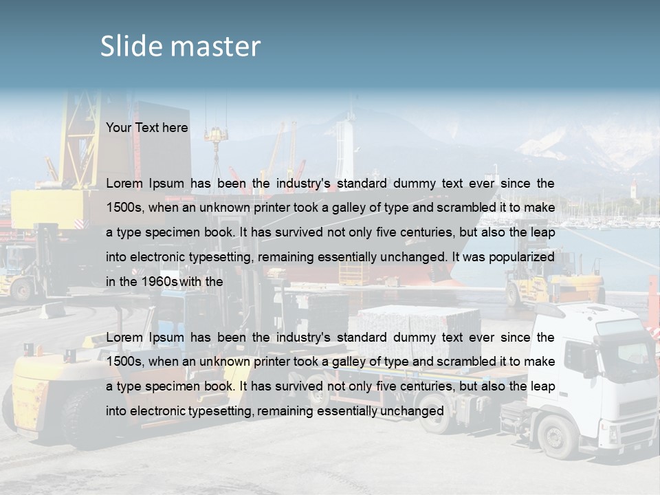Shipment Import Business PowerPoint Template